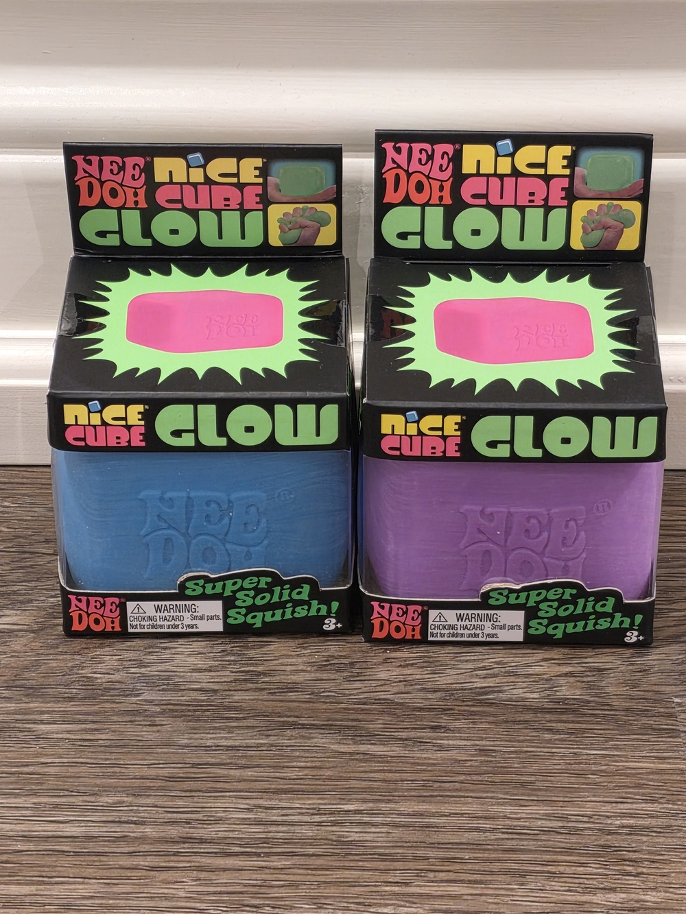 NeeDoh NIB Nice Cube Glow Super Solid Squish